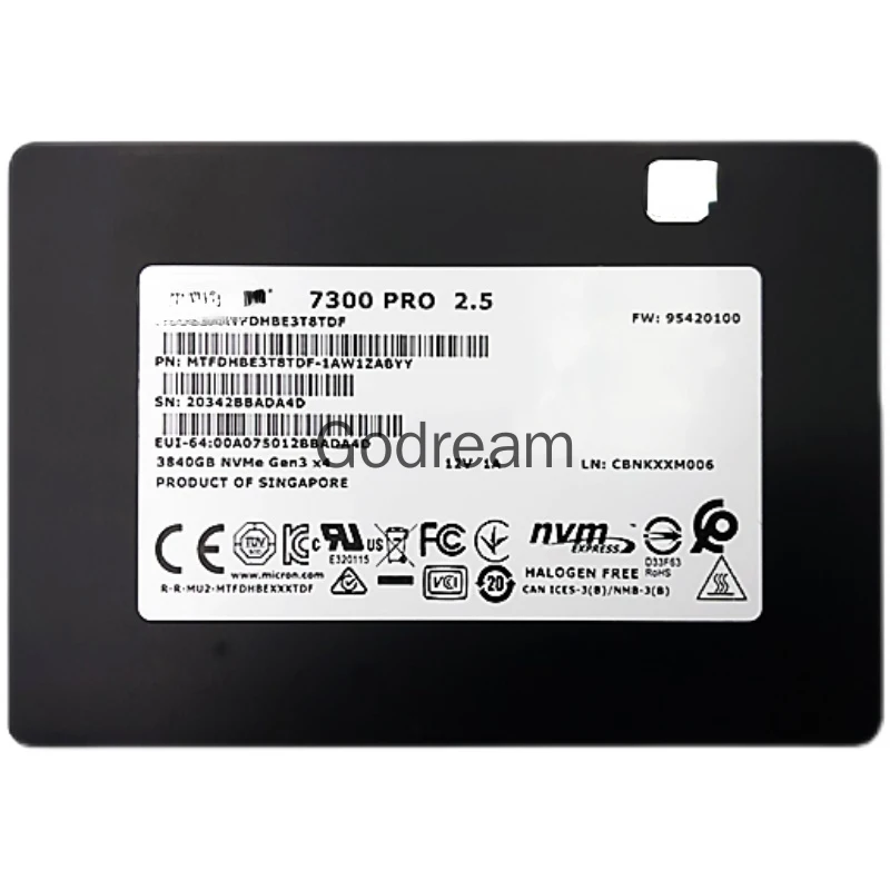 Высокоскоростная передача Супер производительный SSD для Micron 7300 PRO 3 84 T/7.68TU.2 Enterprise -