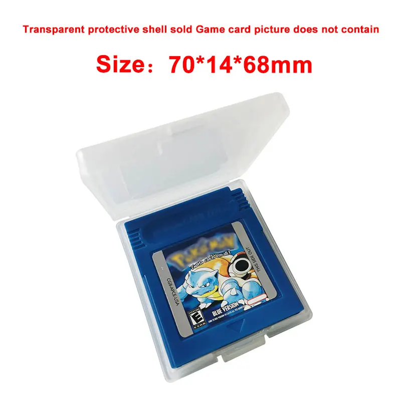 

10PCS Clear Plastic Cases For GBC Games Card Cartridge Box