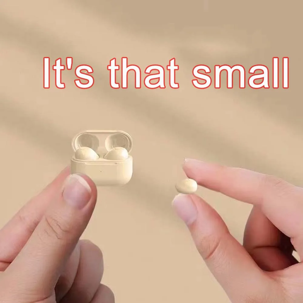 

Mini Bluetooth Invisible Earphone Sleeping Headset Wireless Sleep Earbud Noise reduction For Phones Touch Control Charging Box