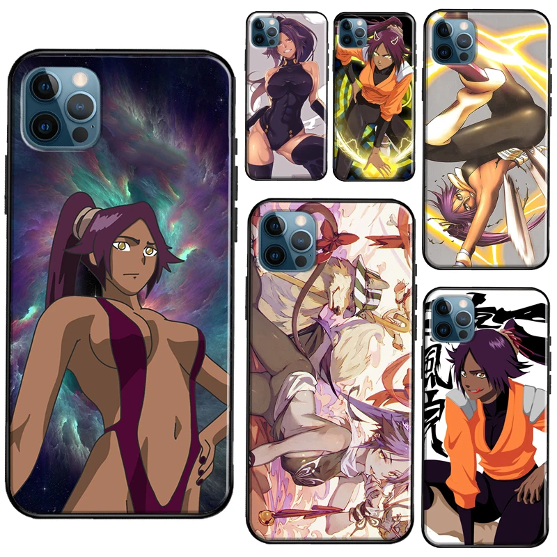 Yoruichi Shihoin отбеливающий чехол с аниме для iPhone 11 14 Pro Max SE 2020 XR X XS Max 6S 7 8 Plus, чехол для iPhone 12 13 mini