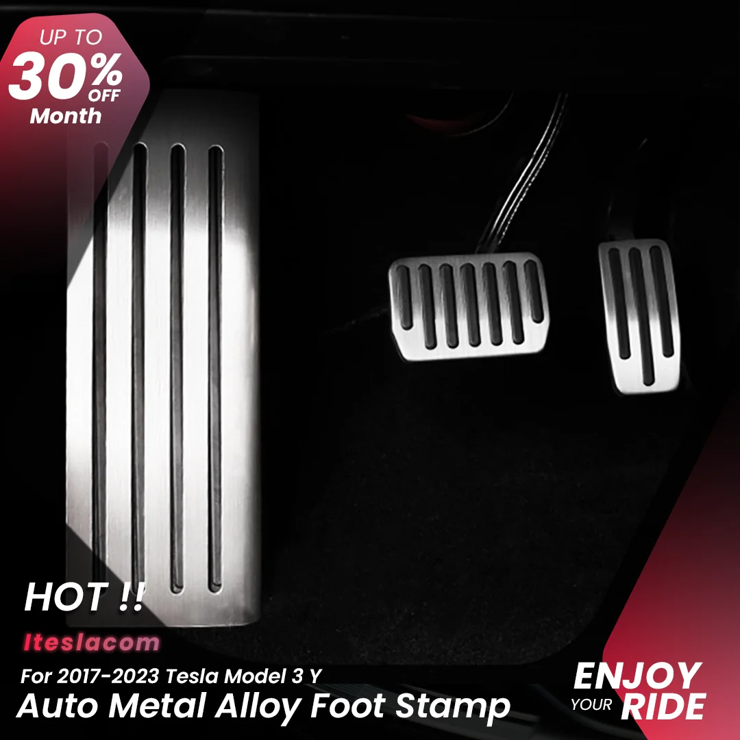 

Tesla Modely 2023 Pedal Pads Covers Model 3 Y 2022 Accessories Metal Auto Accelerator Brake Rest Tesla Model Three ModelY Parts
