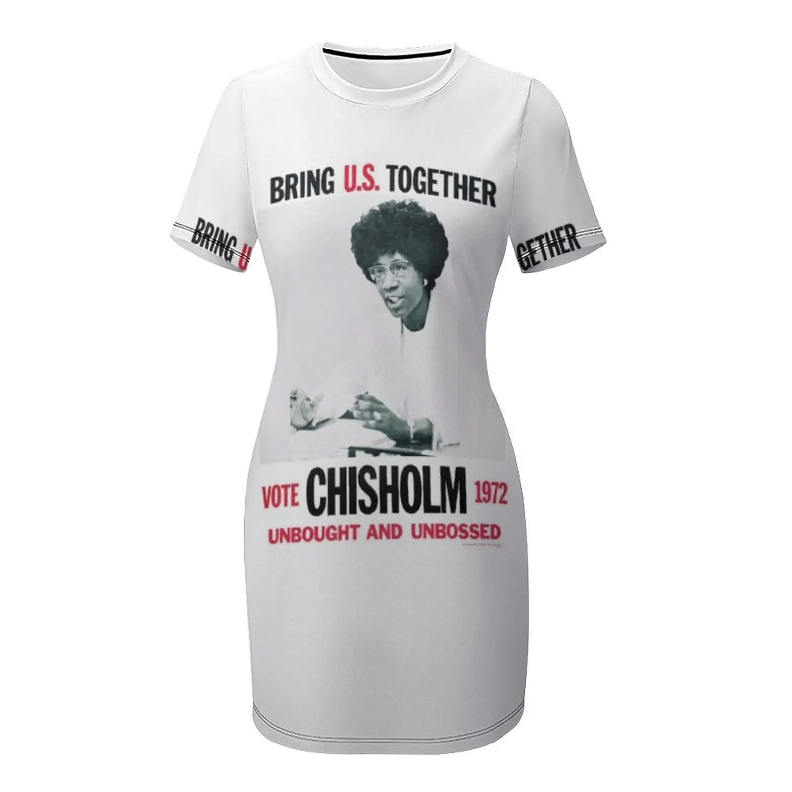 Фото Платье с короткими рукавами Shirley Chisholm for President, вечерние платья, женские коктейльные платья, одежда для женщин №4
