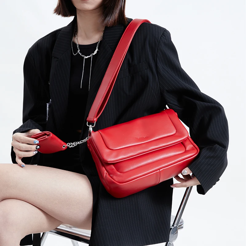 

Design Women Handbag 2023 New Single-shoulder Messenger Bag High-capacity Underarm Bag Messenger Bag Leisure Women Bag