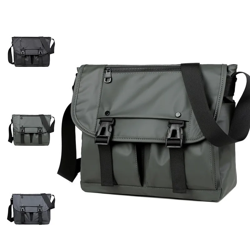 

New Men's Mailman Bag, Work Bag, Splash Proof Water Single Shoulder Diagonal Cross Bag, College Student Leisure Backpack