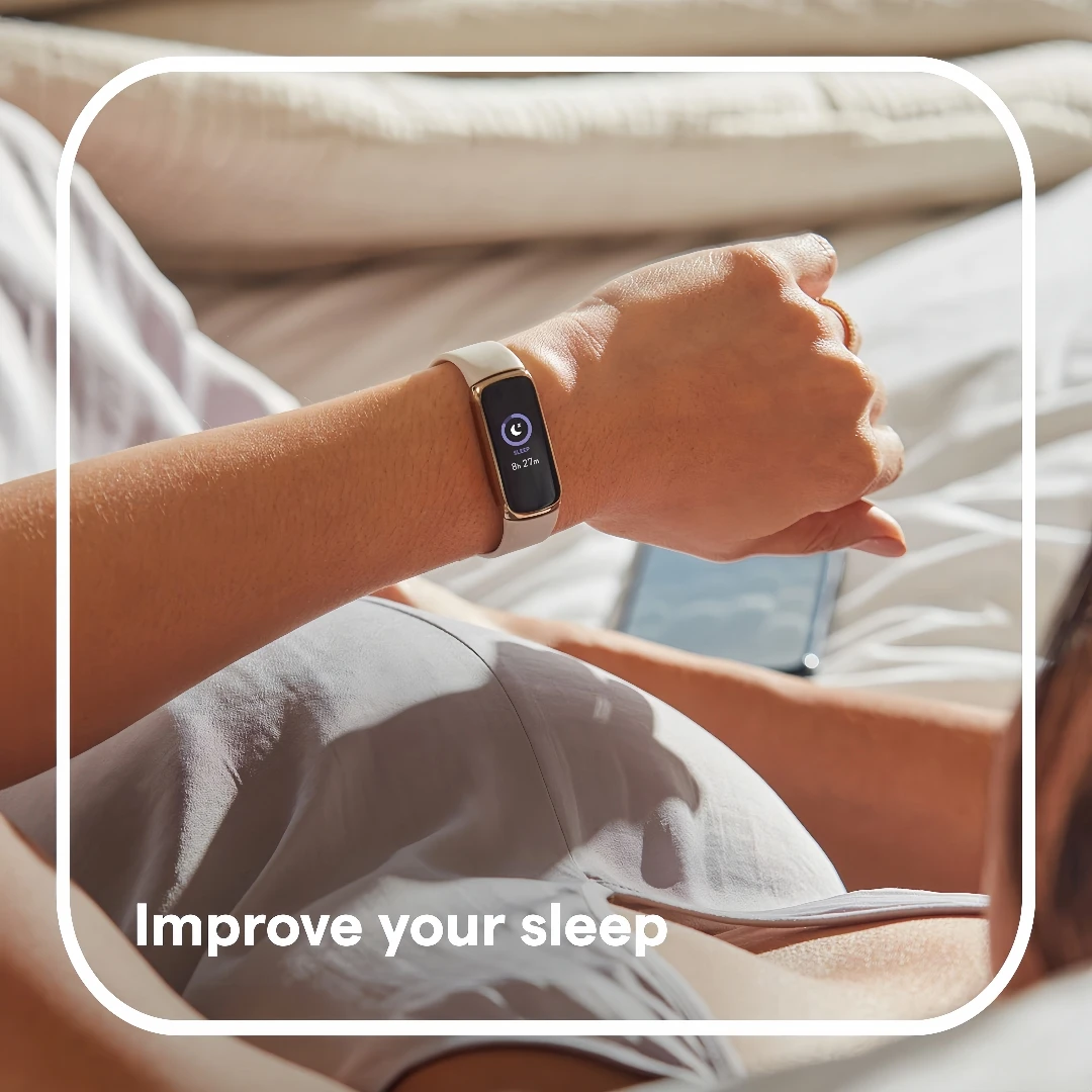 Фото Фитнес-трекер Fitbit Luxe с AMOLED-экраном, круглосуточным мониторингом сердечного ритма, отслеживанием сна, SpO2, уровня стресса, водонепроницаемый умный браслет №3