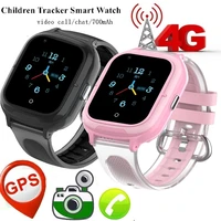 4g ip67 waterproof smart remote camera gps wi fi kid students wristwatch video call monitor tracker location android phone watch