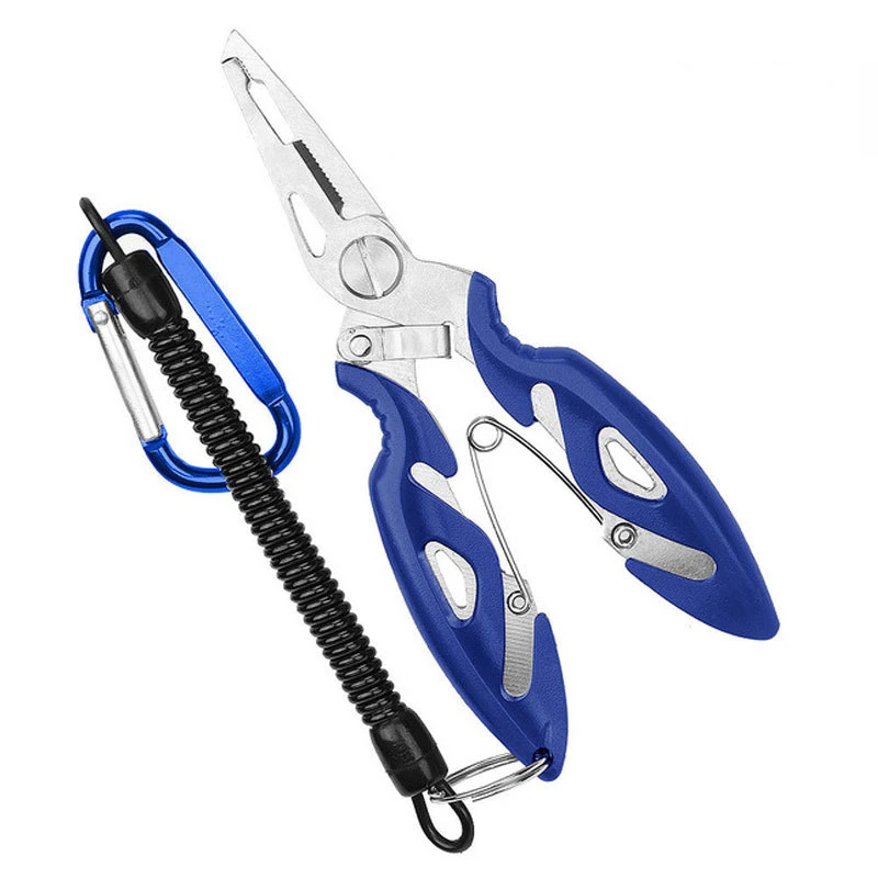 

Fishing Plier With Protect Rope Small Size Multifunctional Plier Fishing Line Scissors Remover Hook Fishing Tool