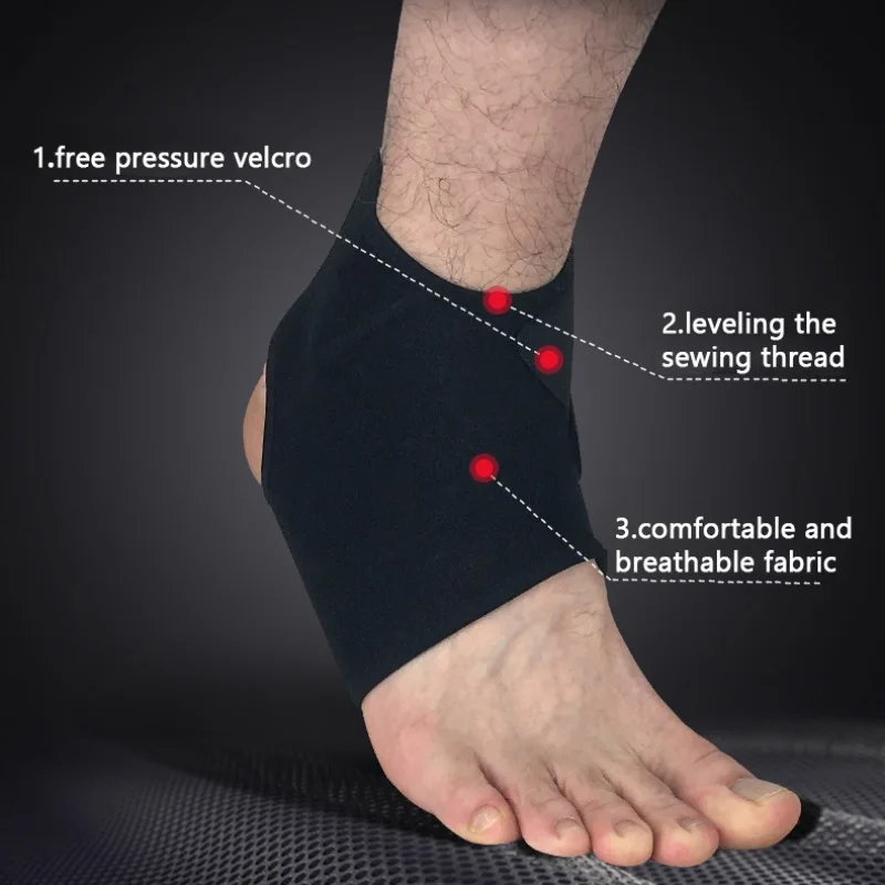 

Breathable Sports Ankle Support Pads Compression Ankle Support Bandage Basketball Climbing Guard Sport Accessories #2022
