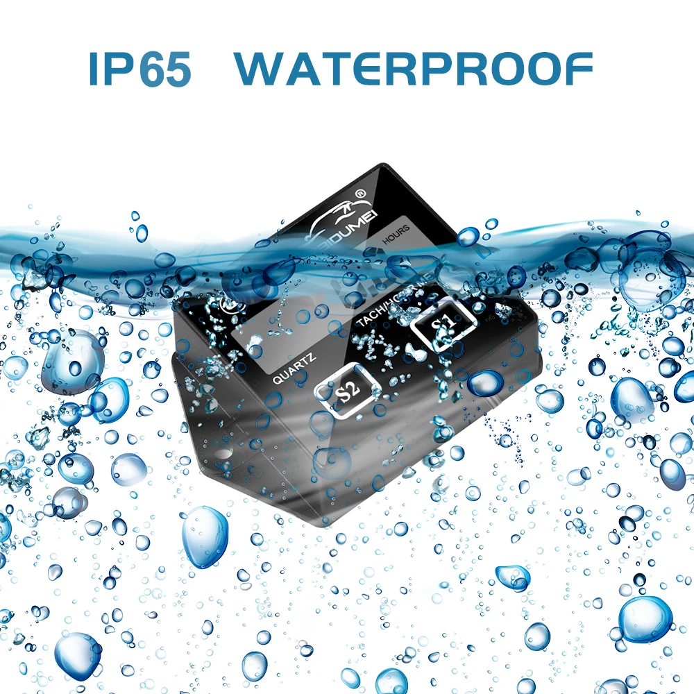 Тахометр съемный Kebidumei цифровой тахометр двигателя со съемным аккумулятором с