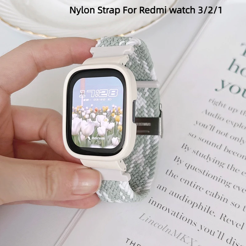 

Nylon Watchband For Redmi watch 3 Correa Bracelet with Case SportStrap for Redmi watch 3/2/1 Replacement Womam Men Wristband