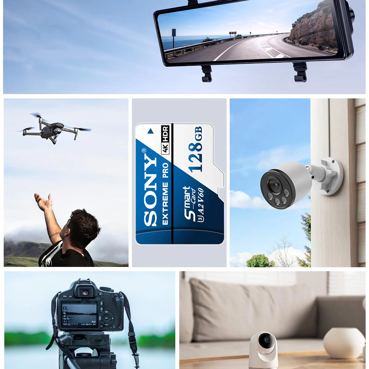 Фото Карта памяти SONY SD 1 ТБ, Micro TF SD Card, высокоскоростная флэш-карта класса 10, 128 ГБ, 512 ГБ, 256 ГБ для Xiaomi, ПК, камеры, смартфона №2