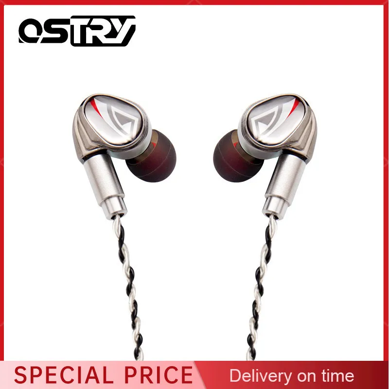 Наушники OSTRY KC07 с двойным блоком гибридная технология 10 мм балансировочный блок
