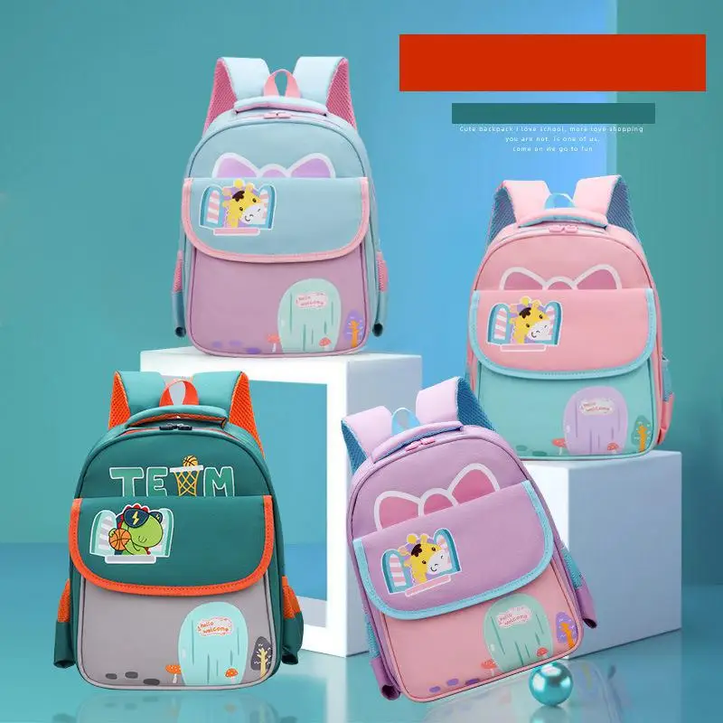 

Cartoon Kindergarten Schoolbag Lightweight Comfortable Kids Bag Fashionable Cute Primary School Student Backpack Mochila Escolar
