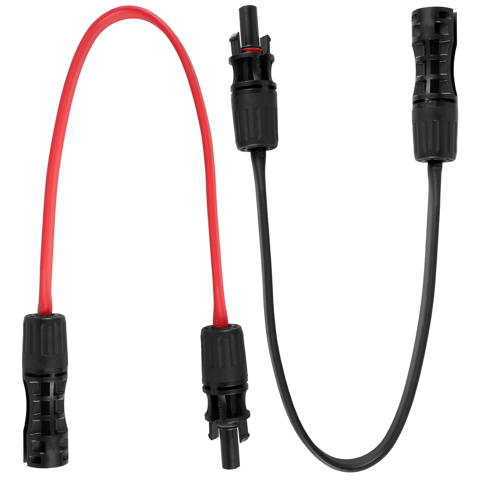 

2Pcs Solar Extension Cable 15inch Sturdy Solar Panel Wire with Positive and Negative Pole Waterproof Solar Panel Adapter Cable