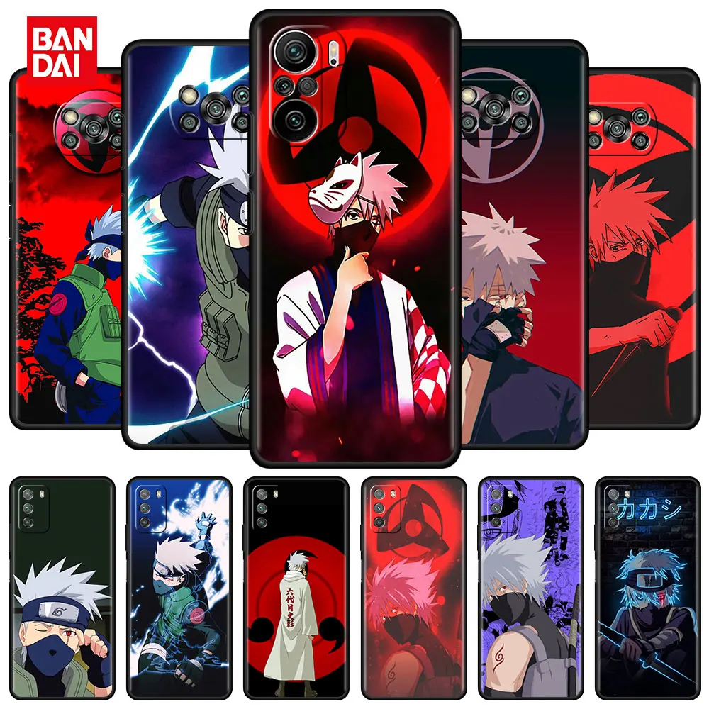 

Anime Naruto Kakashi Case For Xiaomi Mi Poco X3 NFC M3 Pro F3 GT M4 F1 X2 11T Lite Note 10 10T 9T Silicone Shell Phone Cover Sac