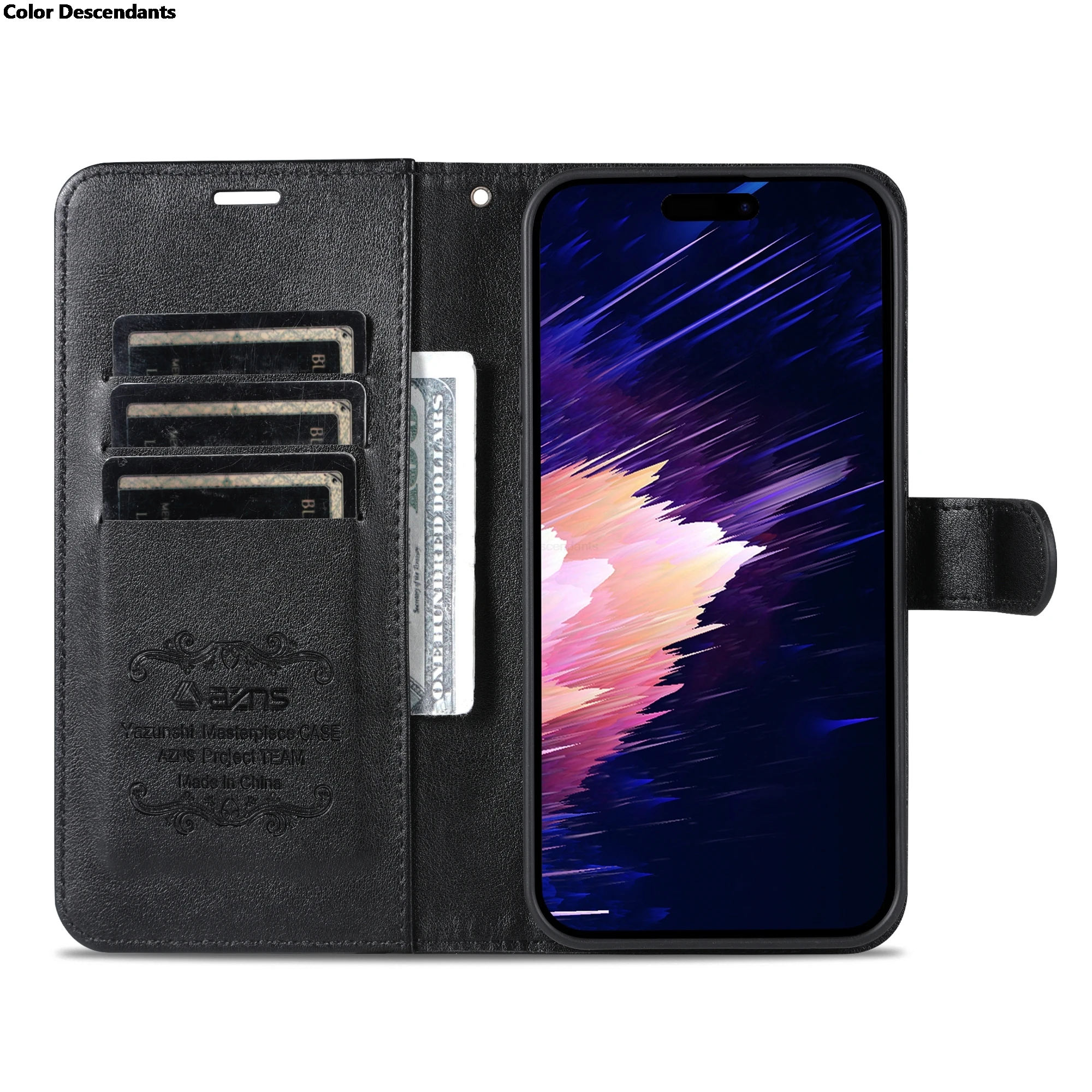 Простой чехол-держатель для карт OPPO A36 PESM10/A76 CPH2375 откидная крышка из