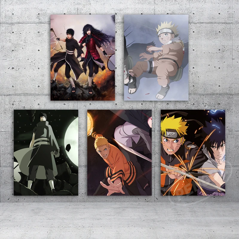 

Home Decoration Naruto Canvas Sasuke Uchiha Wall Art Japan Painting Animation Poster Modular Picture For Living Room No Frame
