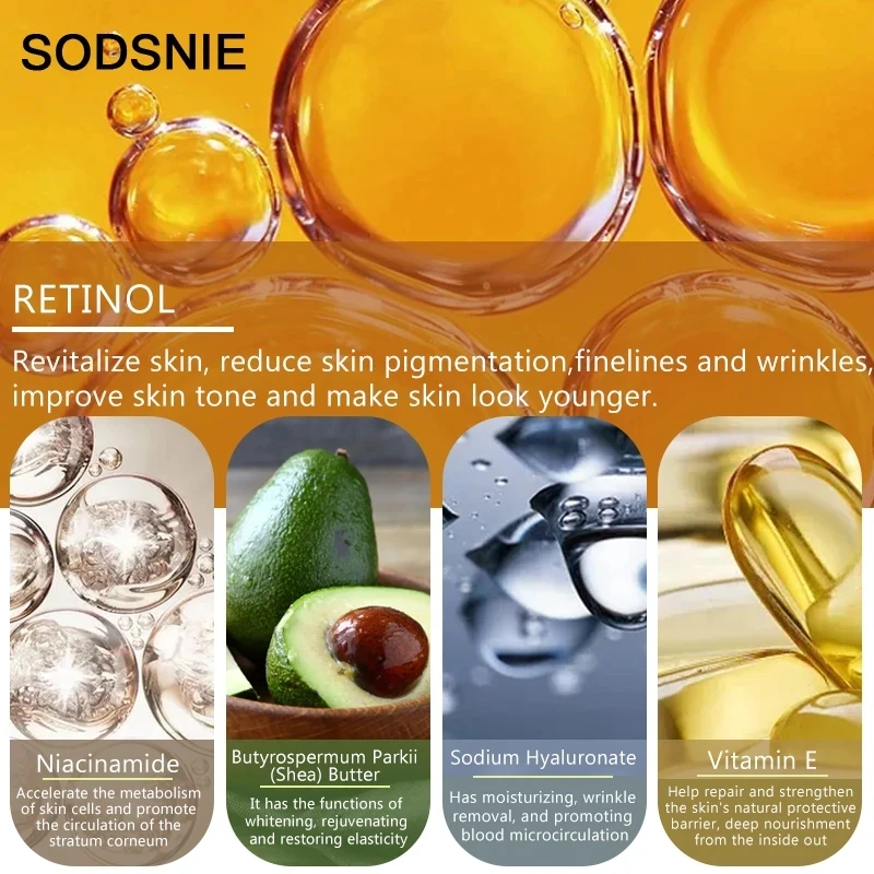 Фото Антивозрастной крем для тела Retinol, укрепляющий, подтягивает кожу, формирует талию, живот, руки, ноги, против провисания, удаление целлюлита, здоровый 50 г №4