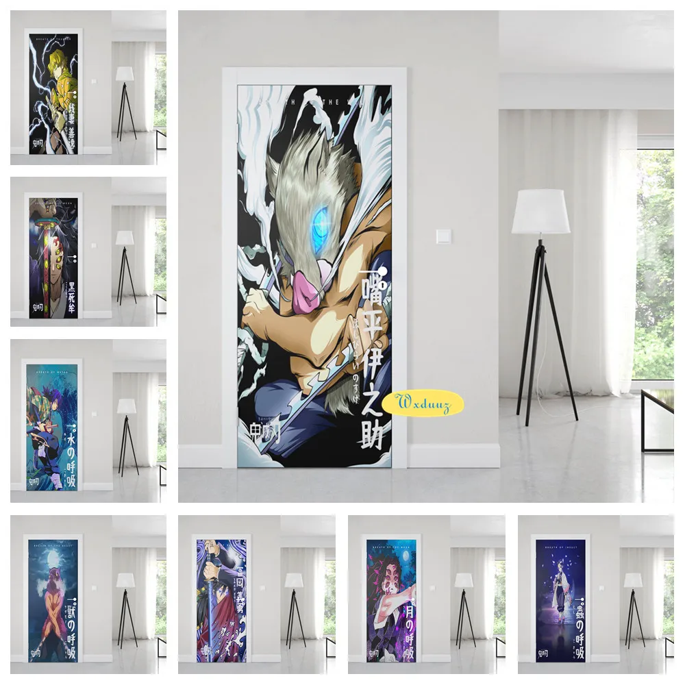 

Японские Классические аниме наклейки на дверь Chiyo Chihiro, декоративные художественные настенные наклейки, украшения для детской комнаты и дет...