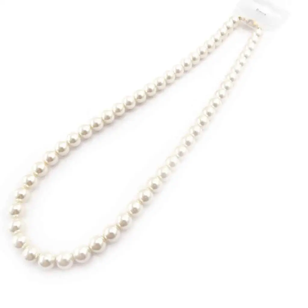 

Les south sea white pearl necklace 32 INCH Fine modaLuxury Ms. girl Wedding Ivory - 53 Cm 10 Mm