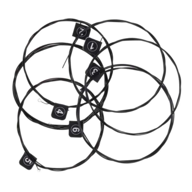 

6pcs/lot Gold/Black/Silver Classic Guitar String NX35-C Color Plated Wire Color Nylon + 3 %Polyester