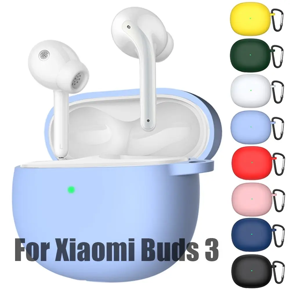 

1PC Candy Color Soft Silicone Bluetooth Earphone Protective Case Liquid Silicone Cover Anti Lost Shockproof Dustproof Soft Shell