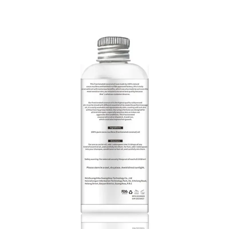 100/220 мл 100% натуральное чистое Кокосовое масло органический экстракт экстракта