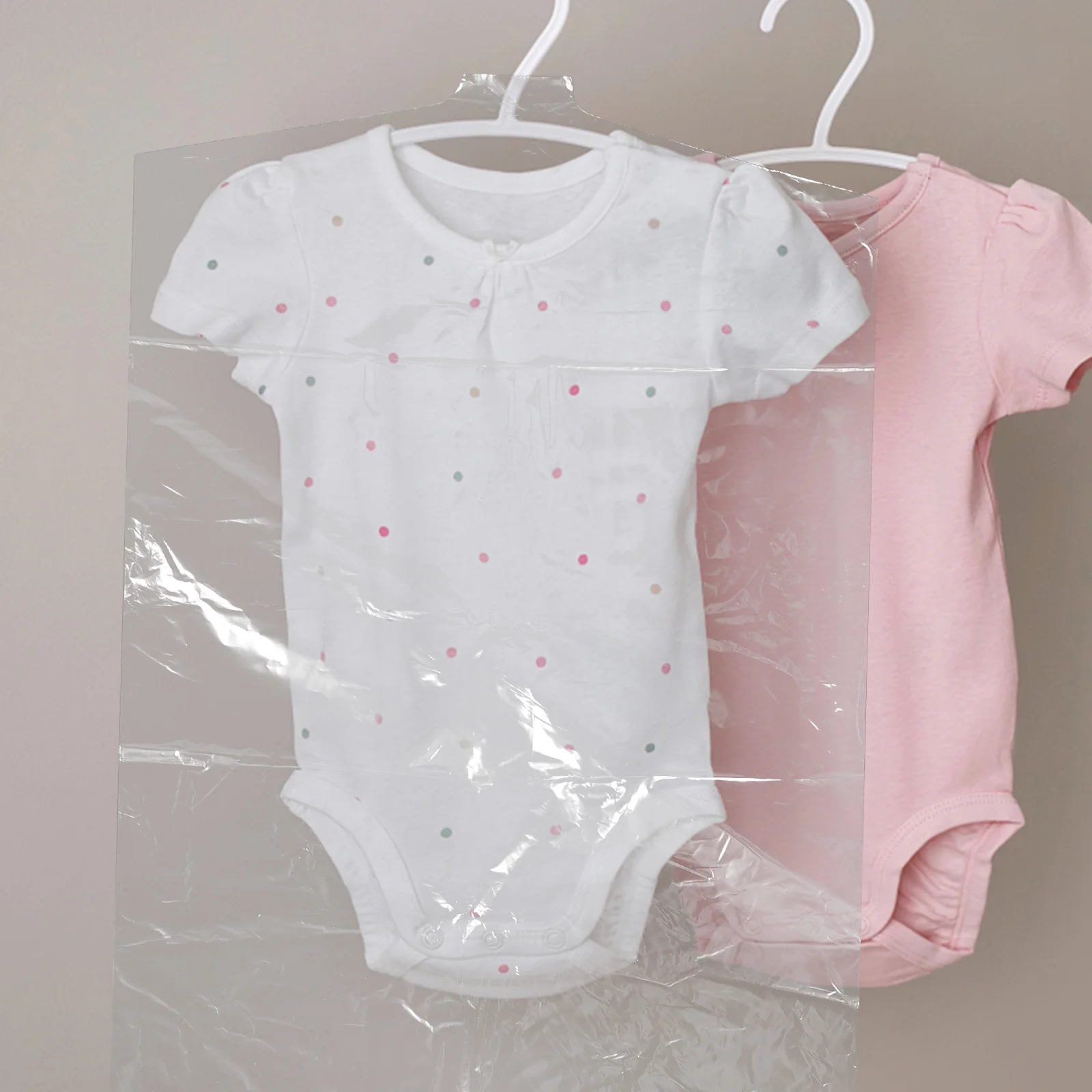 

50pcs Kids' Clothing Dry Cleaner Bags Clothing Cover Clothes Clear Covers