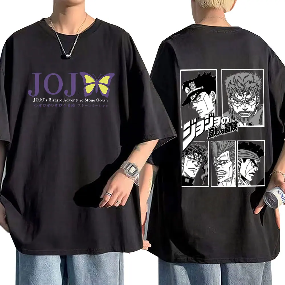 Футболка унисекс с рисунком двухсторонняя приключения Джоджо Необычные в