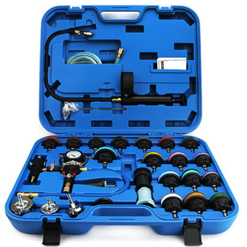 

Automotive Radiator Cooling System Pressure Tester Kit Car Water Tank Leak Detector Cooling System Tester