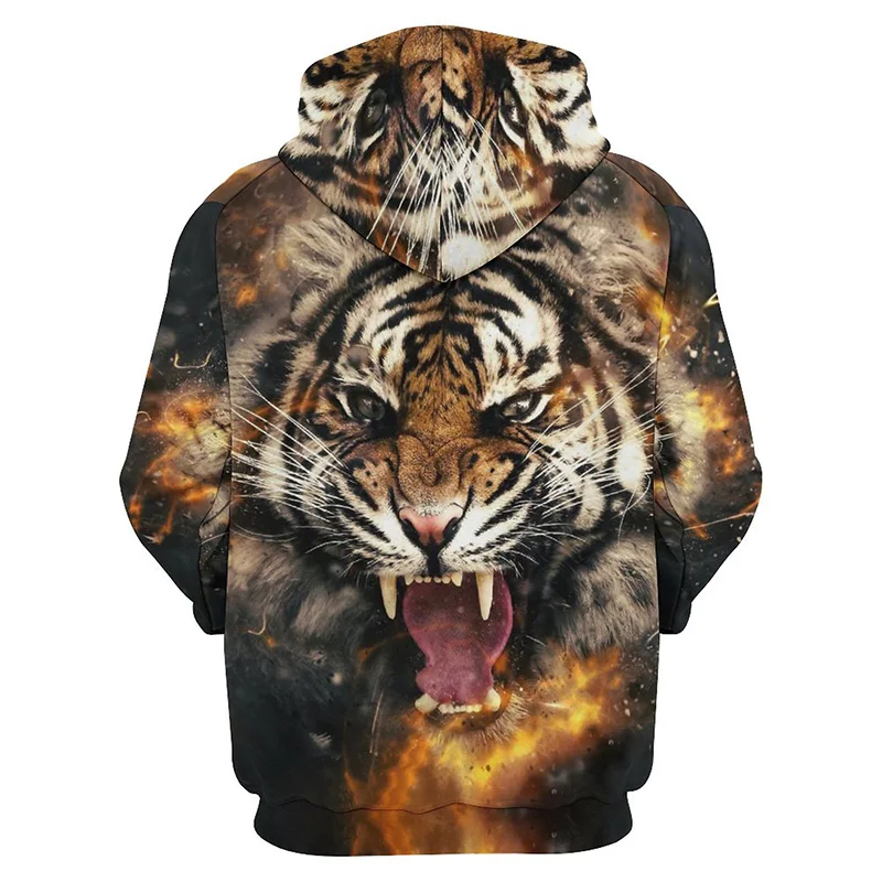 

North Chinese Tiger Graphic Hoodie Men Clothing 3D Printed New in Hoodies Women Harajuku Fashion Pullover Hooded Hoody Tracksuit