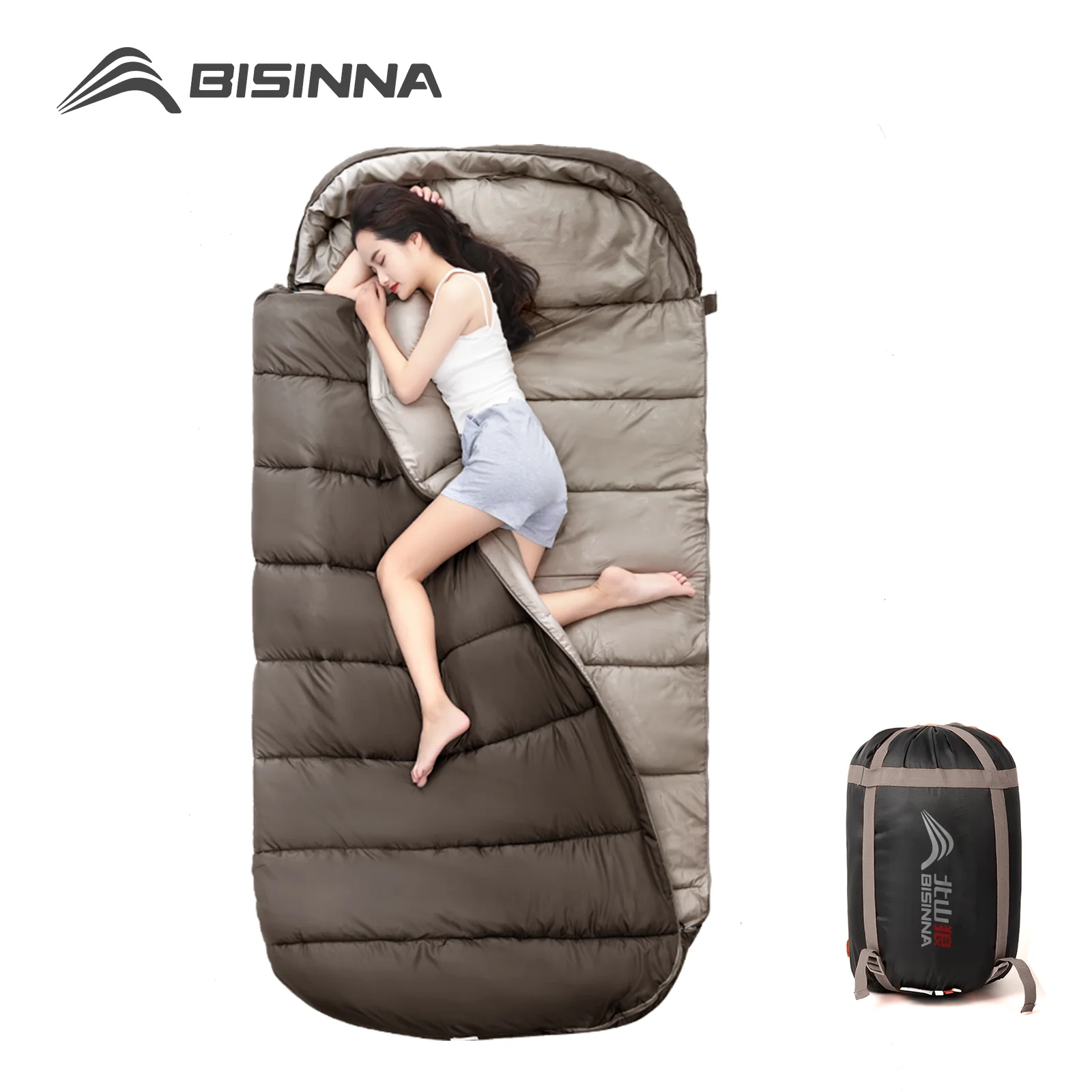 BISINNA 100CM Extra Wide Large Camping Sleeping Bag