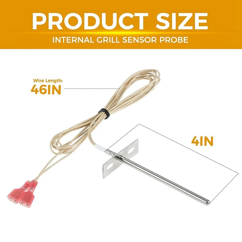 4-дюймовый температурный зонд маленький датчик температуры замена зонда для Rec Tec