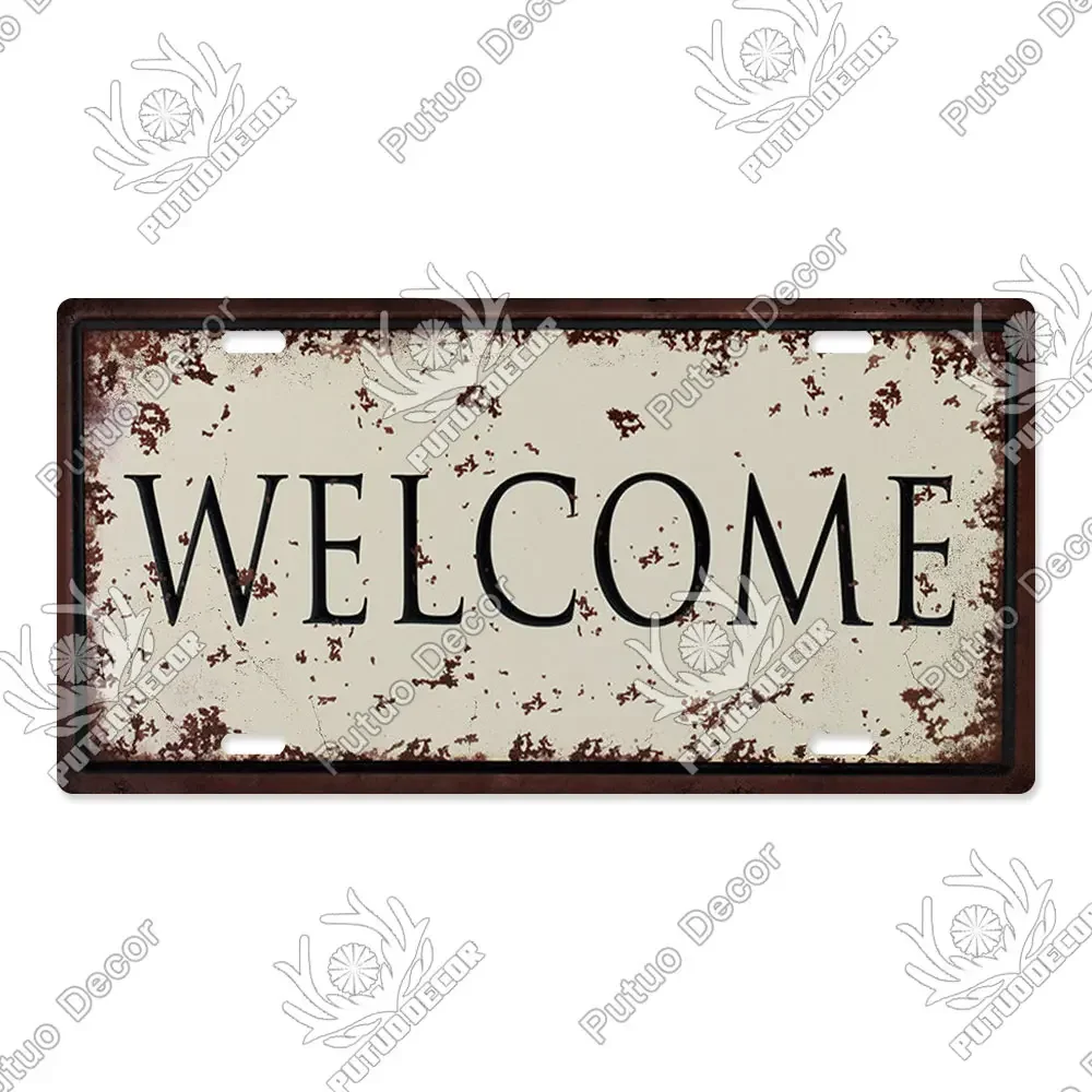 

Металлическая табличка Putuo Decor Винтажная