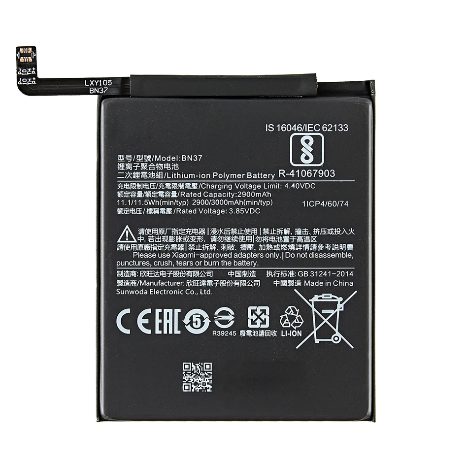 Аккумулятор BN31 BN34 BN40 BN41 BN43 BM46 BM47 для Xiaomi Redmi Note 2 3 3S 3X 4 Prime 4A 4X 5 Plus 5A 6 6A 7 8 8T 9 GO K20 K30 Pro -