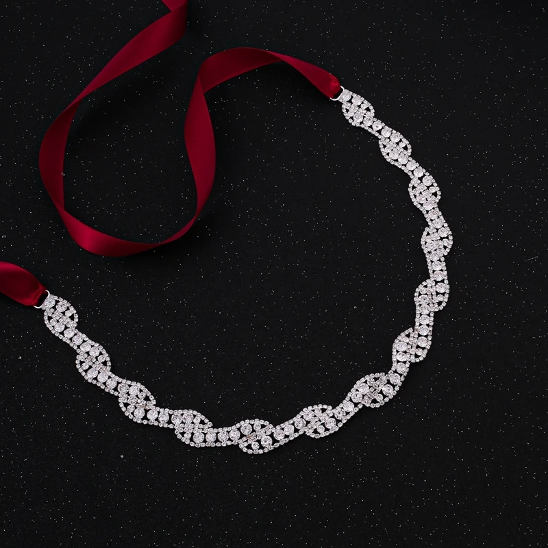 JLZXSY 2021 Новый дизайн Хрустальная цепочка свадебный пояс для невесты женщин