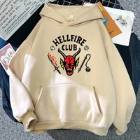 hellfire club hoodie manga hoodies funny clothing stranger things 4 women sweatshirt vintage streetwear tops unisex sudaderas