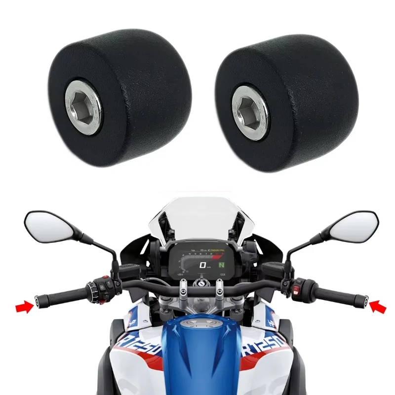 Фото Мотоциклетные ручки на руле, заглушка на концах для BMW R1250GS GSA R1200GS LC F800GS ADV S1000XR F750GS F850GS F900XR/R 2013-2023 №1