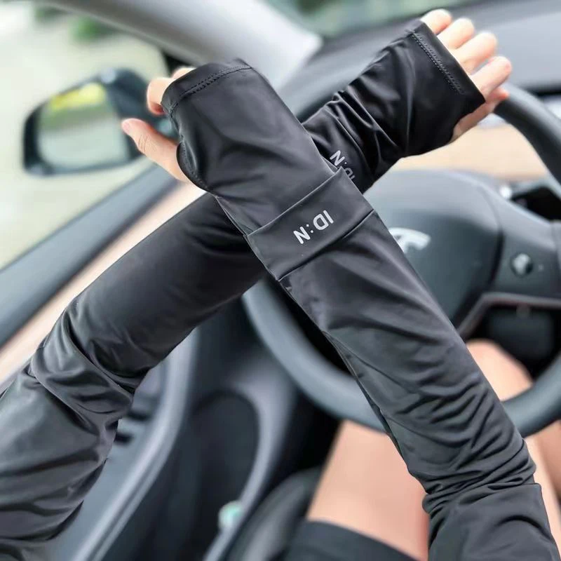 Летние Солнцезащитные Перчатки Для Вождения С Длинным Рукавом И Ледяным Рукавом.