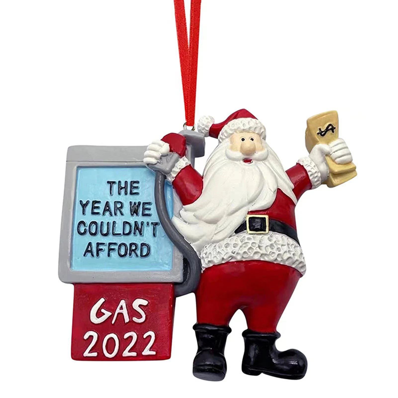 

Рождественский Декор, подвесные креативные подвесные украшения в виде Санты со слоганом о цене на газ, декоративные подвесные украшения