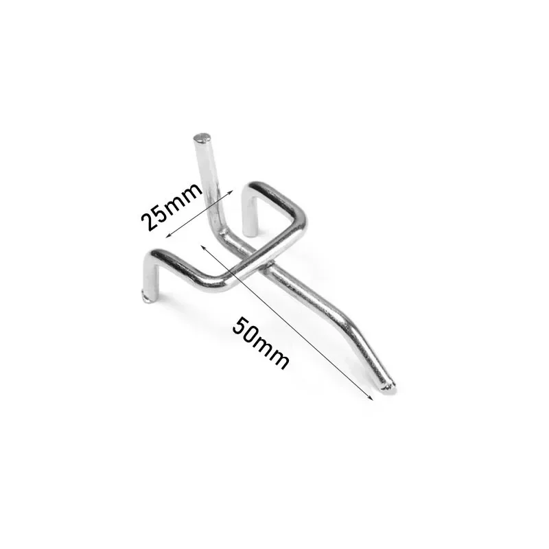 

5/10/20 Шт. Перфорированных Крючков Для Панелей Из Нержавеющей Стали, Хромированные, Многофункциональные