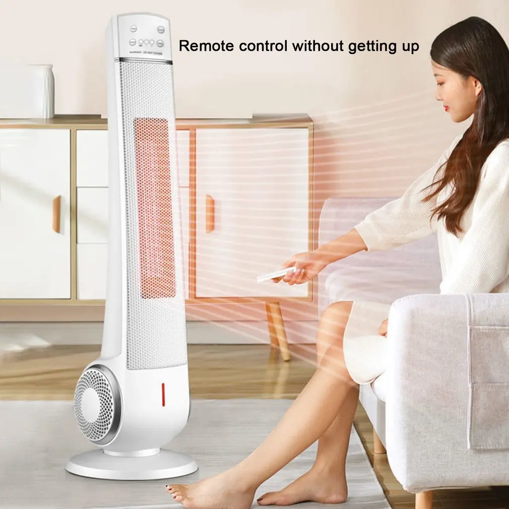 

NFJ603 Electric Heater Household Heating Stove Mini Household Radiator Remote Control Warmer Machine Fan Heating Air Cooler EU