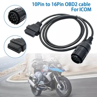 for bmw motorcycles 10 pin adapter icom d cable for bmw 10pin to 16pin obd2 diagnostic connector motobikes obd 2 extension cable
