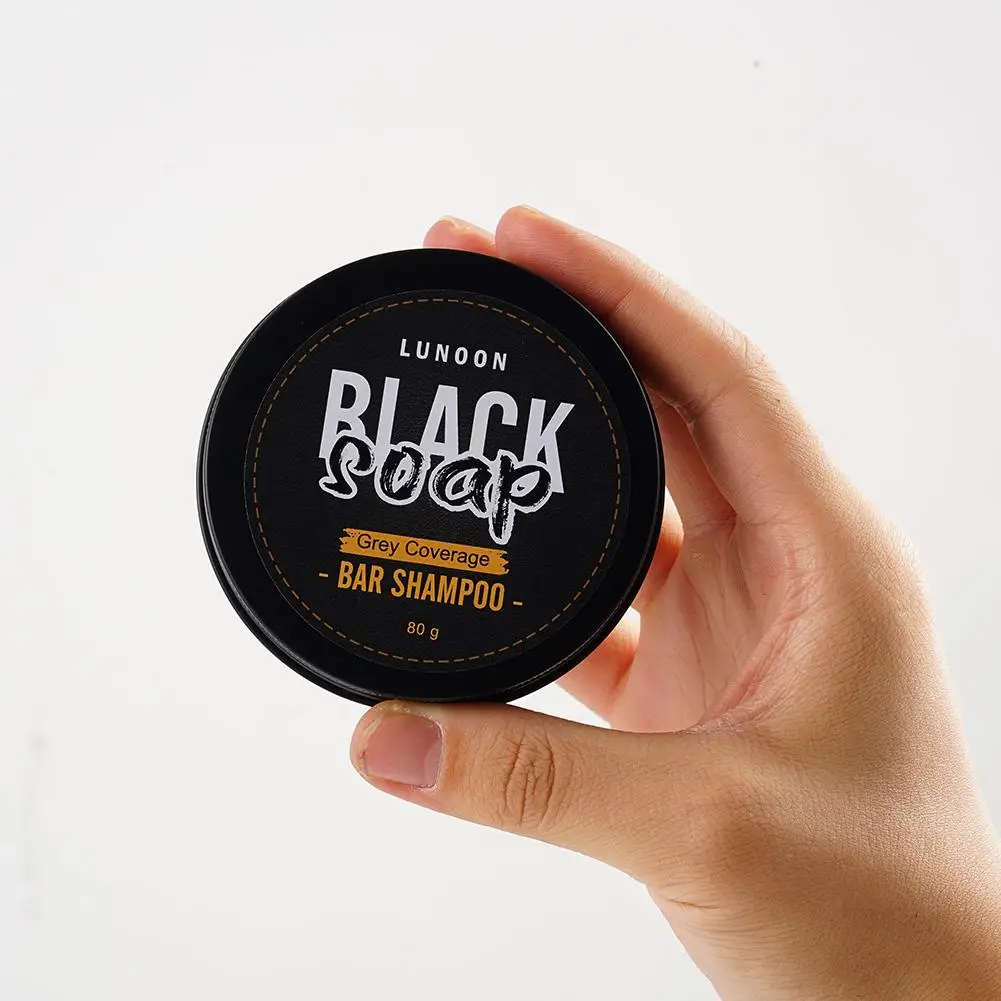 

1pc Men Gray Concealer Shampoo Soap Anti Dandruff Deep Cleansing For Gray Hair Only Dye-free Formula Nourishment Hair Care M7Q7