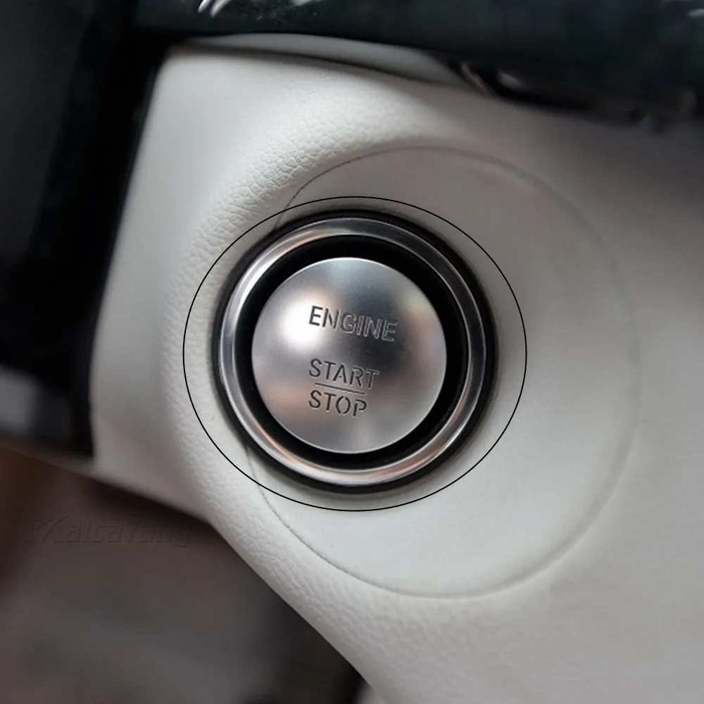 

Кнопка запуска двигателя для Mercedes-Benz B C CL CLS CLA E ML S R SL SLC SLK, кнопка включения и остановки двигателя, кнопка включения без ключа, один щелчок, ...