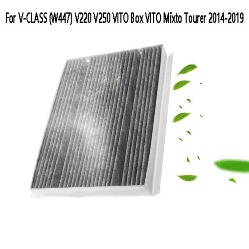 

2PCS Cabin Filter 4478300000 A4478300000 For Mercedes Benz V-CLASS (W447) V220 V250 VITO Box VITO Mixto Tourer 2014-2019