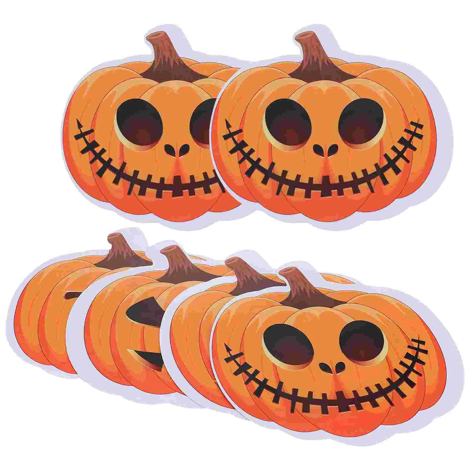 

6 Pcs Sticker Halloween Stickers Party Decorations Decorate Door Decals Pvc Creative Wall Car Trim