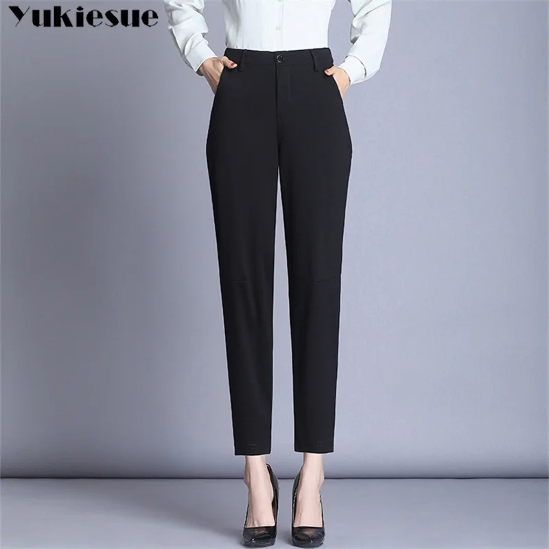 

Women's Classic Pants Trouser Suits Women Clothing 202 2 High Waist Pockets Button Up Harem Pants Korean Streetwear