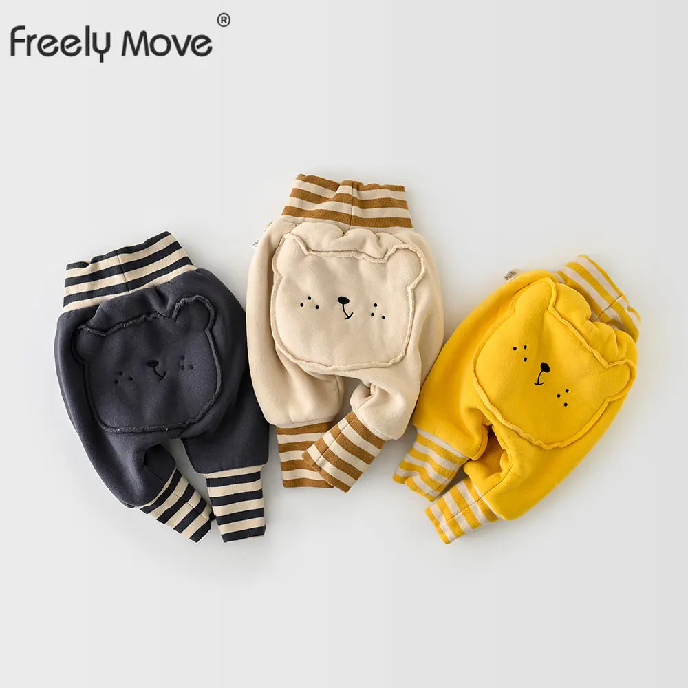 

Freely Move Newborn Infant Baby Harem Pants Boys Girls Cartoon Long Harem Pants Casual Trousers Leggings Clothes Elastic Bottom