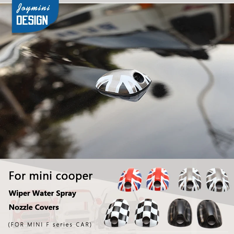 Автомобильная Насадка На распылитель воды для автомобильного стеклоочистителя, насадки для ночного гнезда для MINI Cooper F56 Countryman Clubman F54 F55 F57 F60, аксессуары для MINI cooper